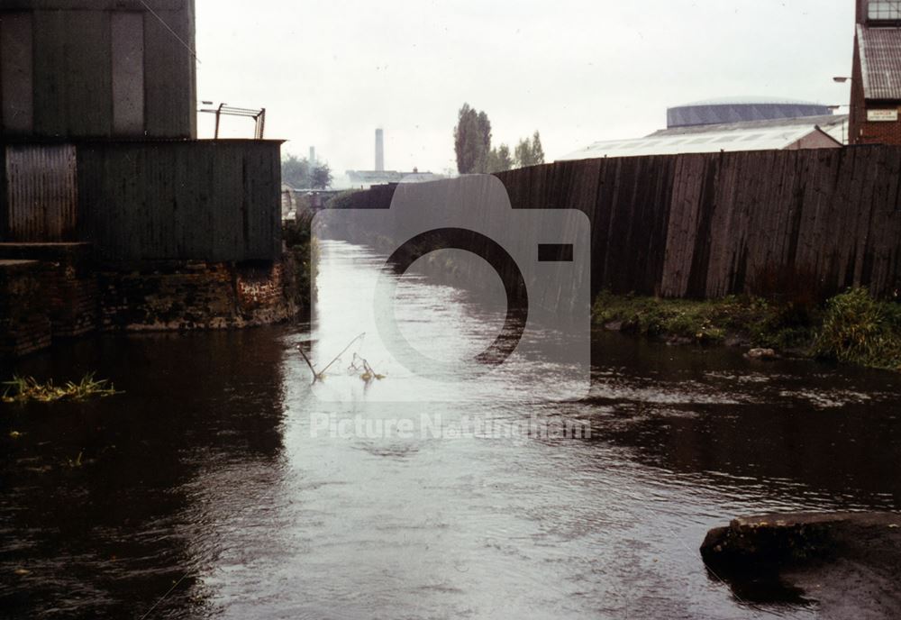 River Leen from Radford Mill, Radford, 1966