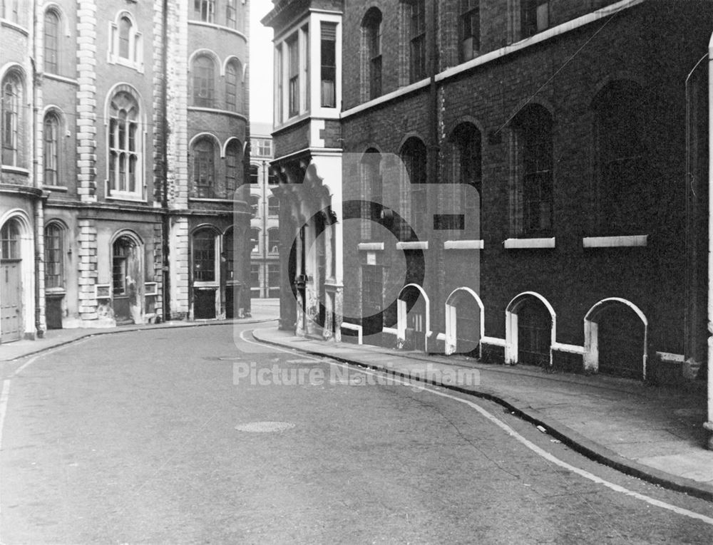 Broadway Looking East, Lace Market, Nottingham, 1971