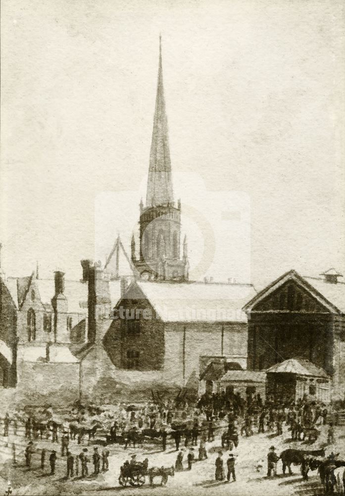 Cattle Market, Burton Street, 1880