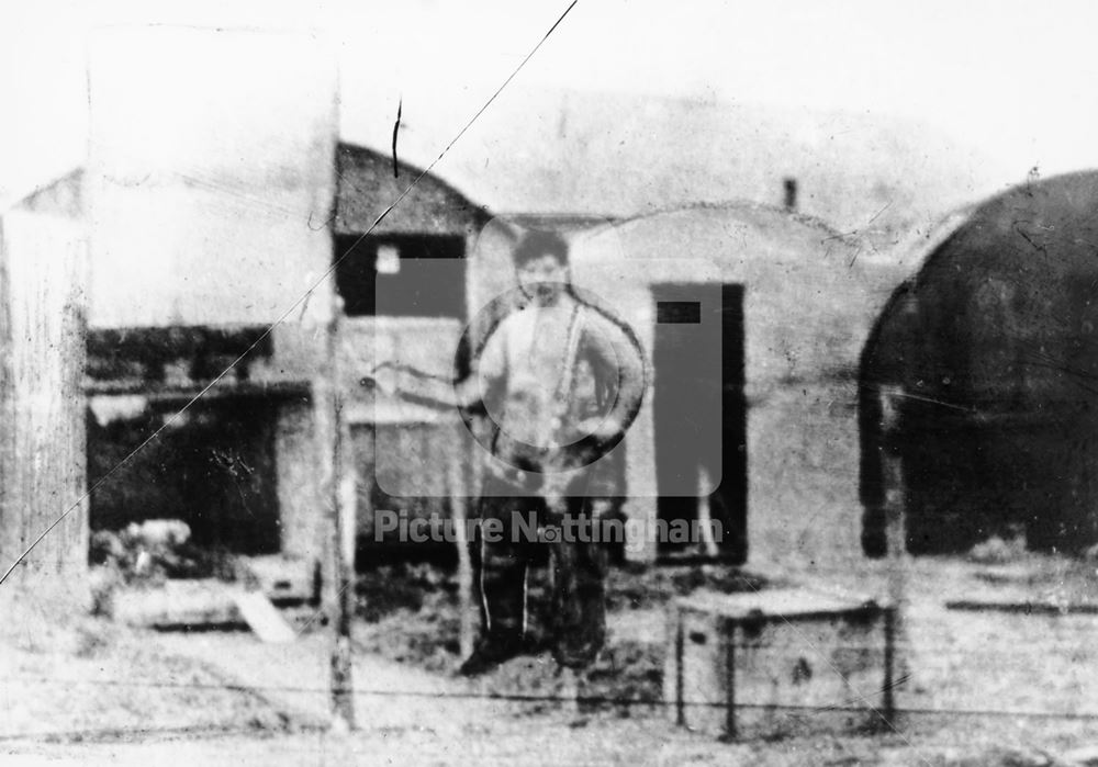 Albert Ball, possibly at Savy Aerodrome, c 1916-17