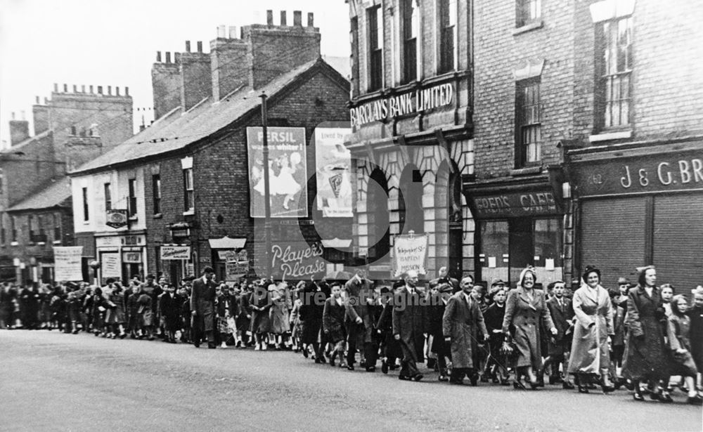 Alfreton Road, Radford, 1955