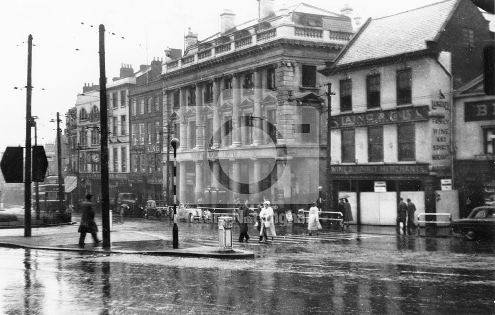 Angel Row and Beastmarket Hill, c1955