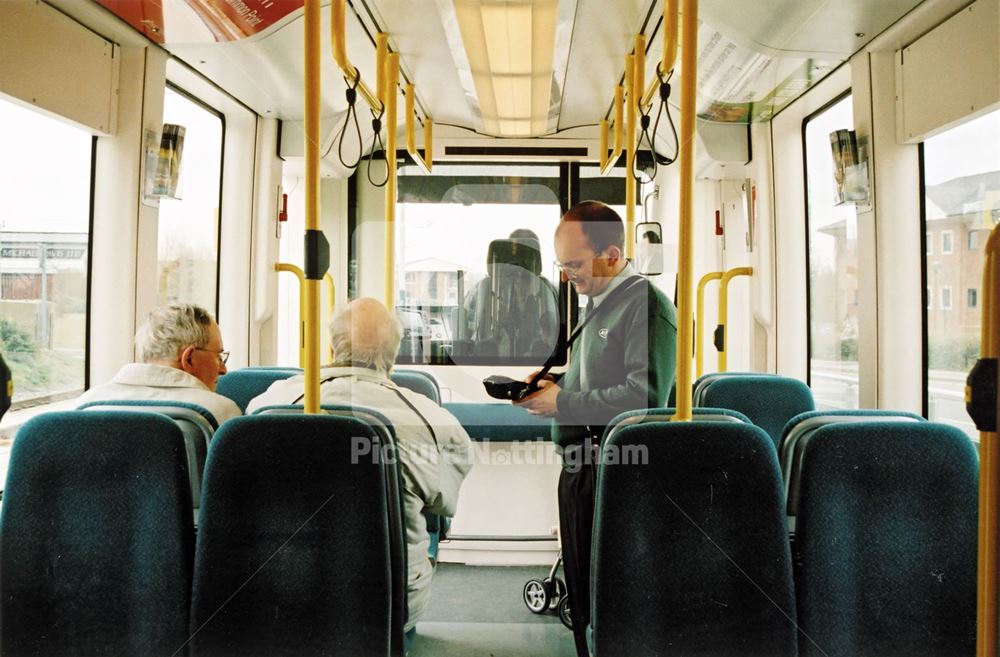 Interior of Tram, Nottingham Express Transit, 2004