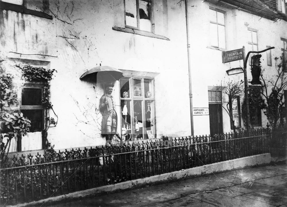 Hanway Statue, Park Street, Lenton, Nottingham. c 1925