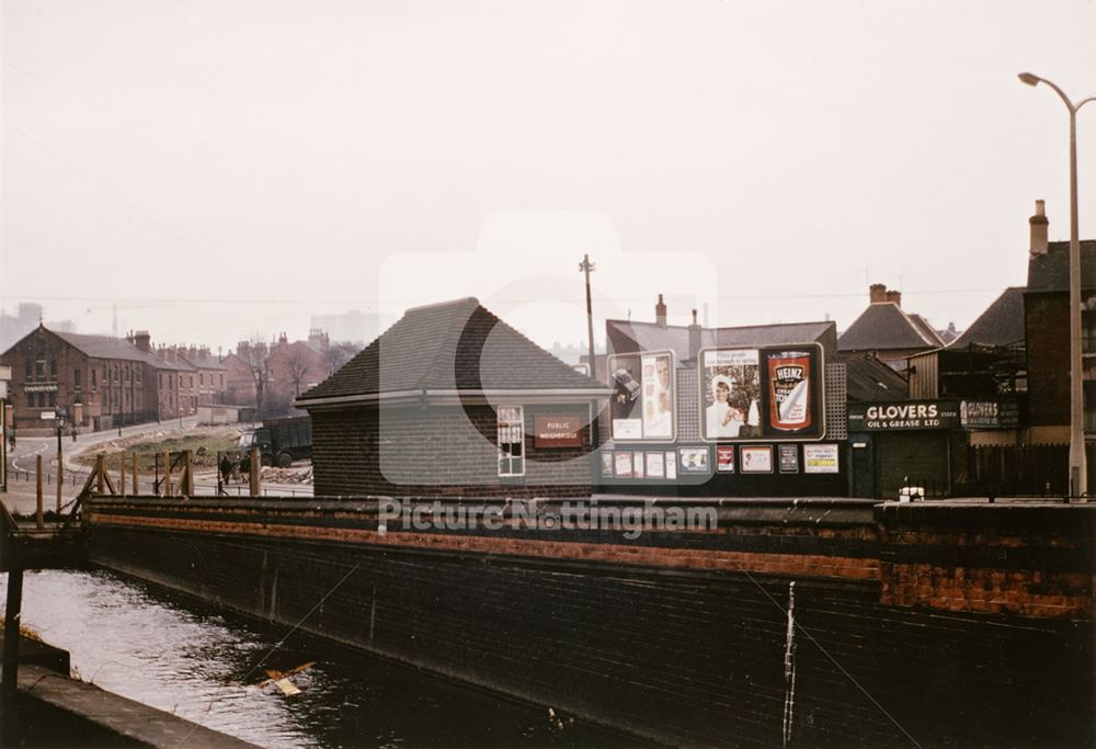 Public Weighbridge and River Leen, St. Peter's Street, Radford, 1968