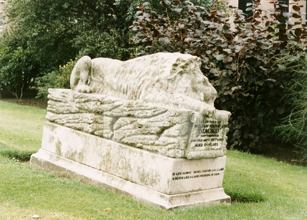 Grave of William Thompson (Bendigo), St Mary's Burial Ground, 1987