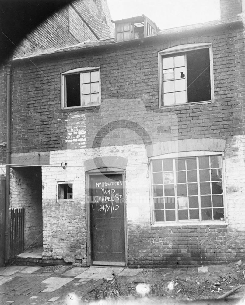 Bostocks Yard, St Peter's Street, Radford, 1912