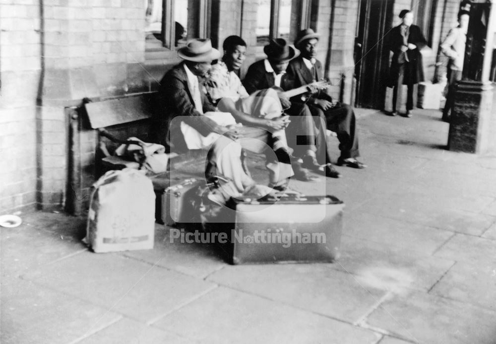 African Caribbean's at Nottingham Midland Railway Station