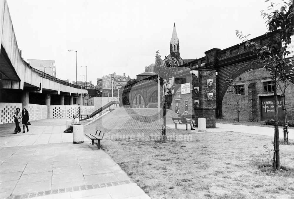 Brickwork arches of the Weekday Cross Junction viaduct