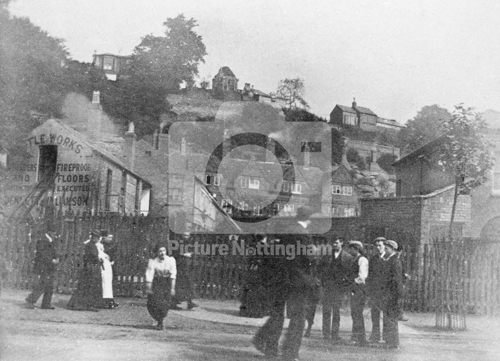 Brewhouse Yard, Castle Boulevard, Nottingham, c 1895