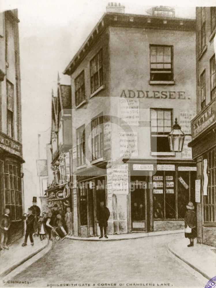 Bridlesmith Gate c 1861