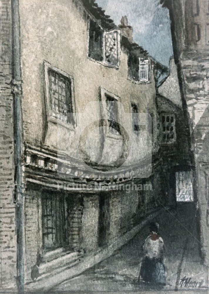 Rose Yard, Bridlesmith Gate, c 1860