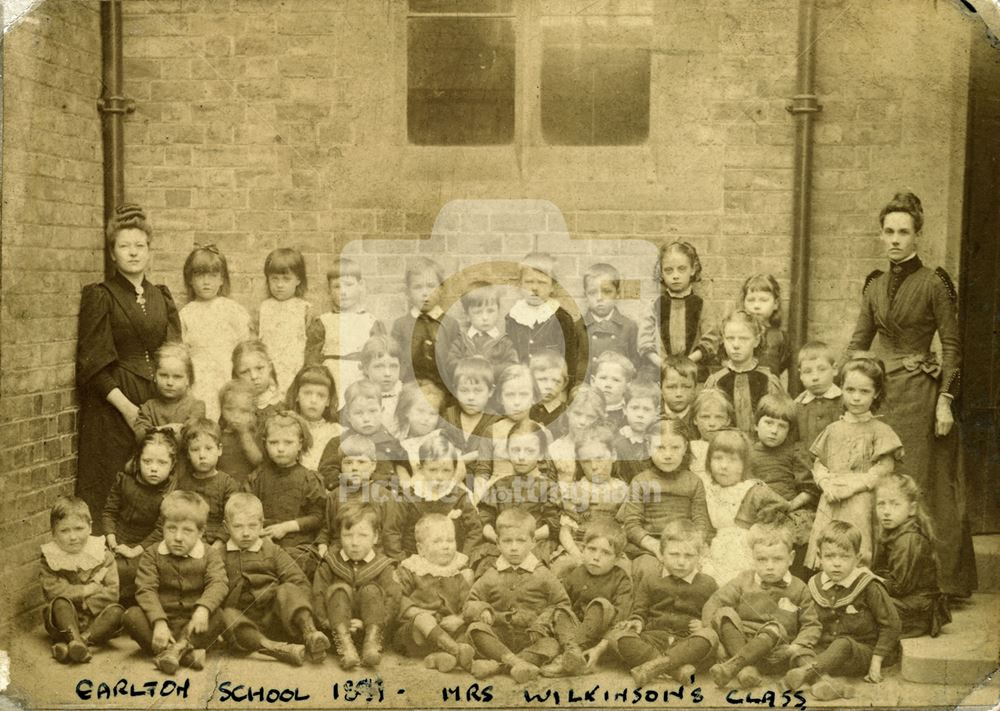 Miss Wilkinson's Class, Carlton School, 1891