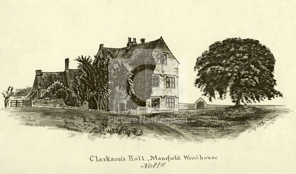 Clarkson's Hall, Mansfield Woodhouse, 1853