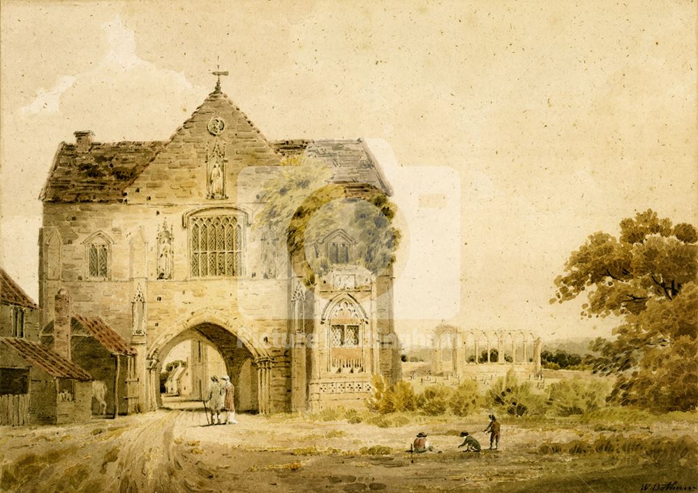 Priory Gatehouse, Worksop, c 1810