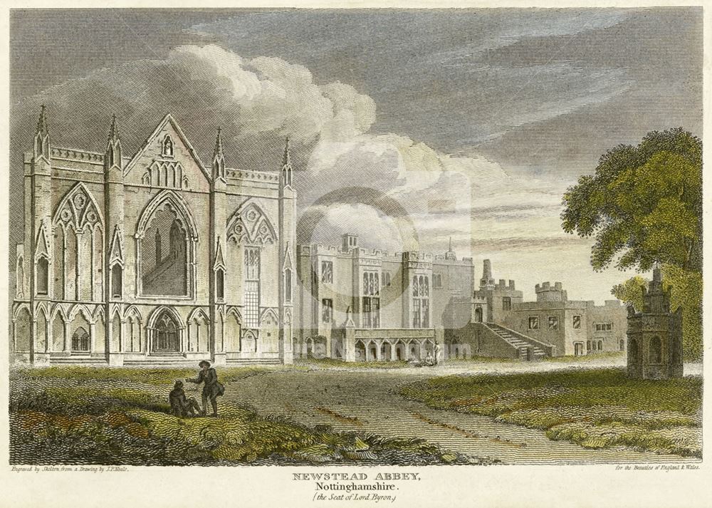 West aspect of Newstead Abbey