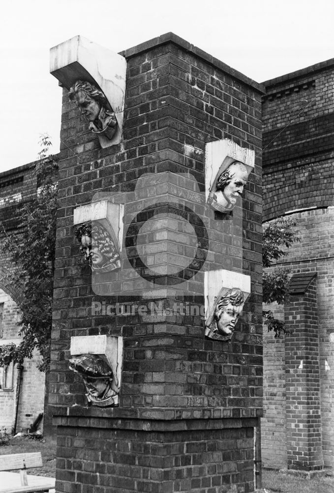 Pillar with Famous Heads, 1978