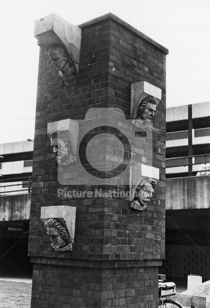 Pillar with Famous Heads, 1978