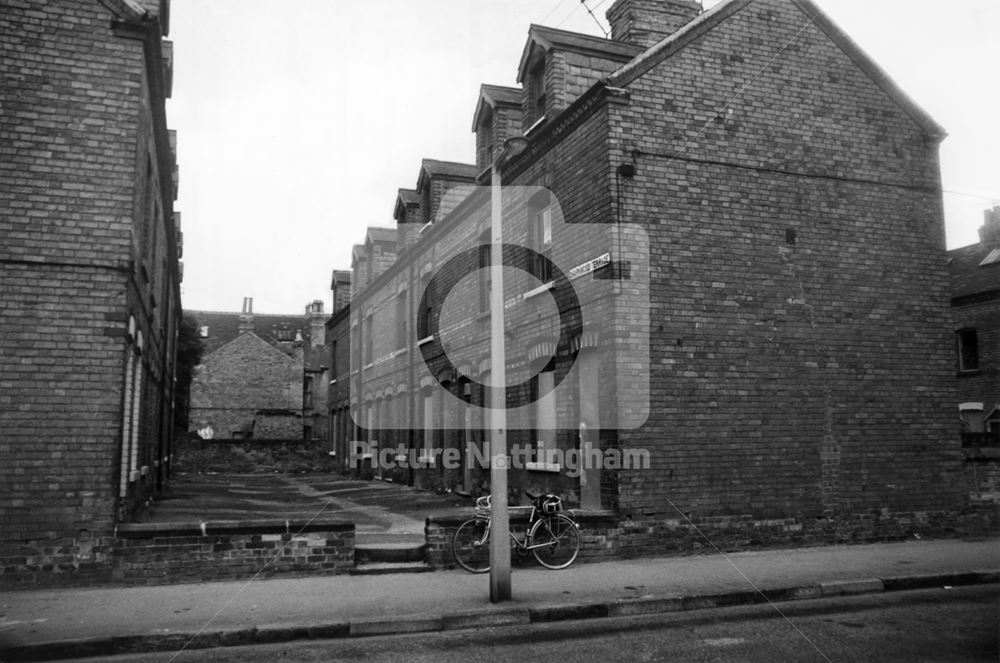 Charnwood Terrace, off Bernard Street, Carrington, 1976