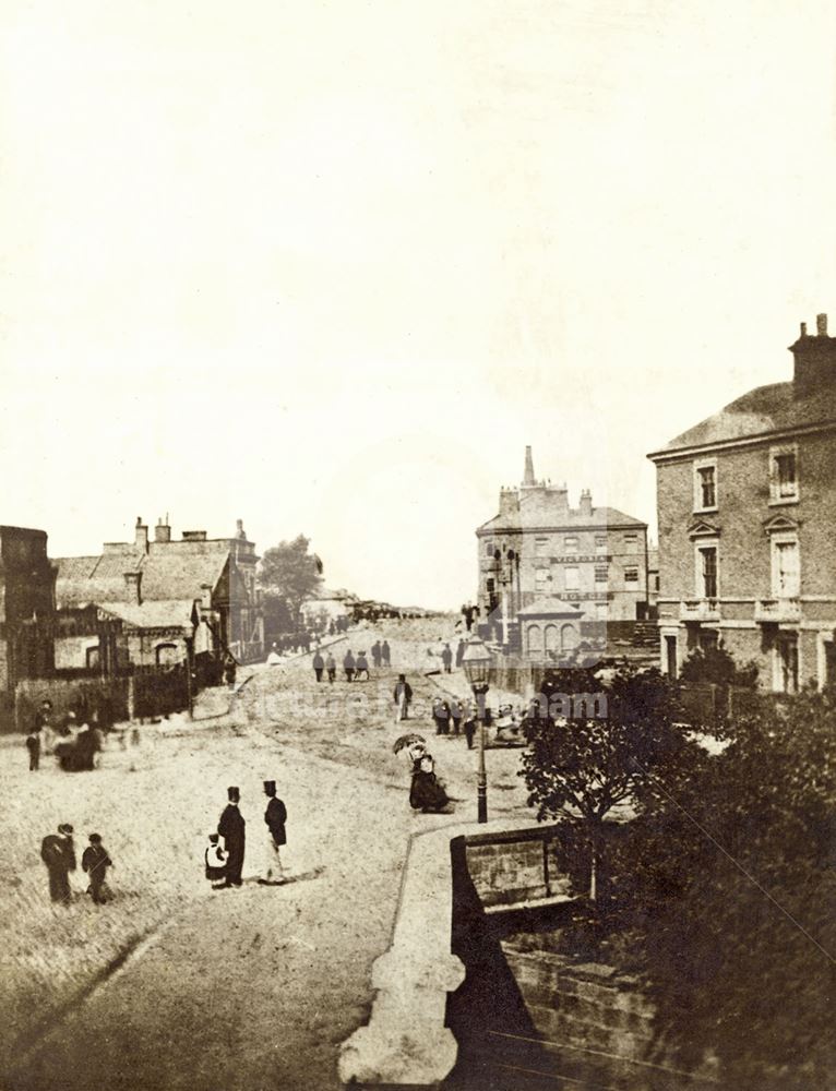 Old Mildland Railway Crossing, Carrington Street, Nottingham, c 1860