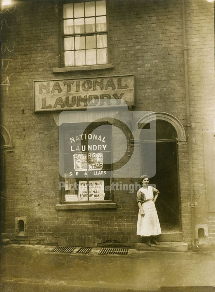 National Laundry and Dyeworks receiving office, c 1930