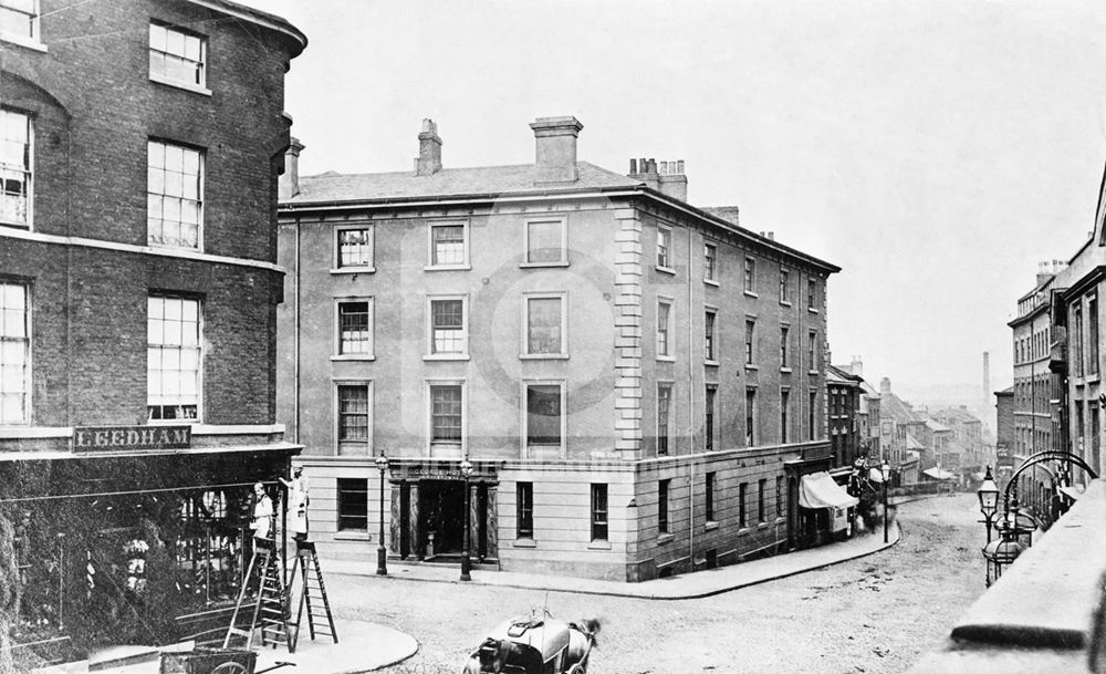 The George Hotel and Carlton Street, c 1860