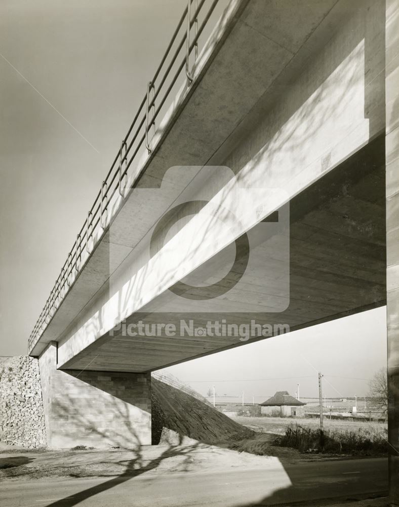 Prestressed Concrete Bridge, Oxton Road, Calverton Colliery, c 1950