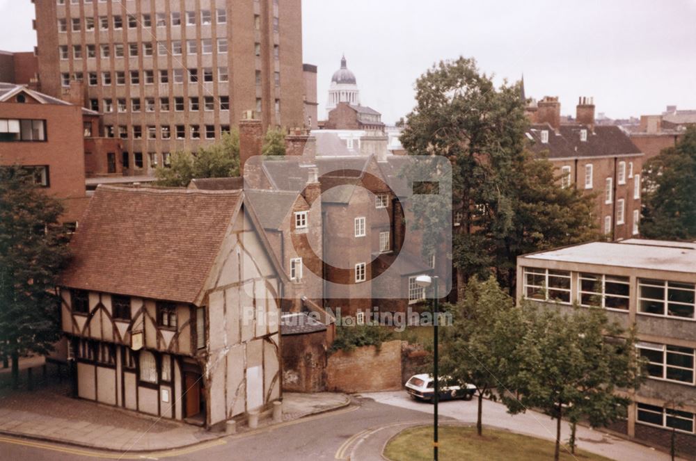 Castle Road and Castle Gate Junction, Nottingham, 1980