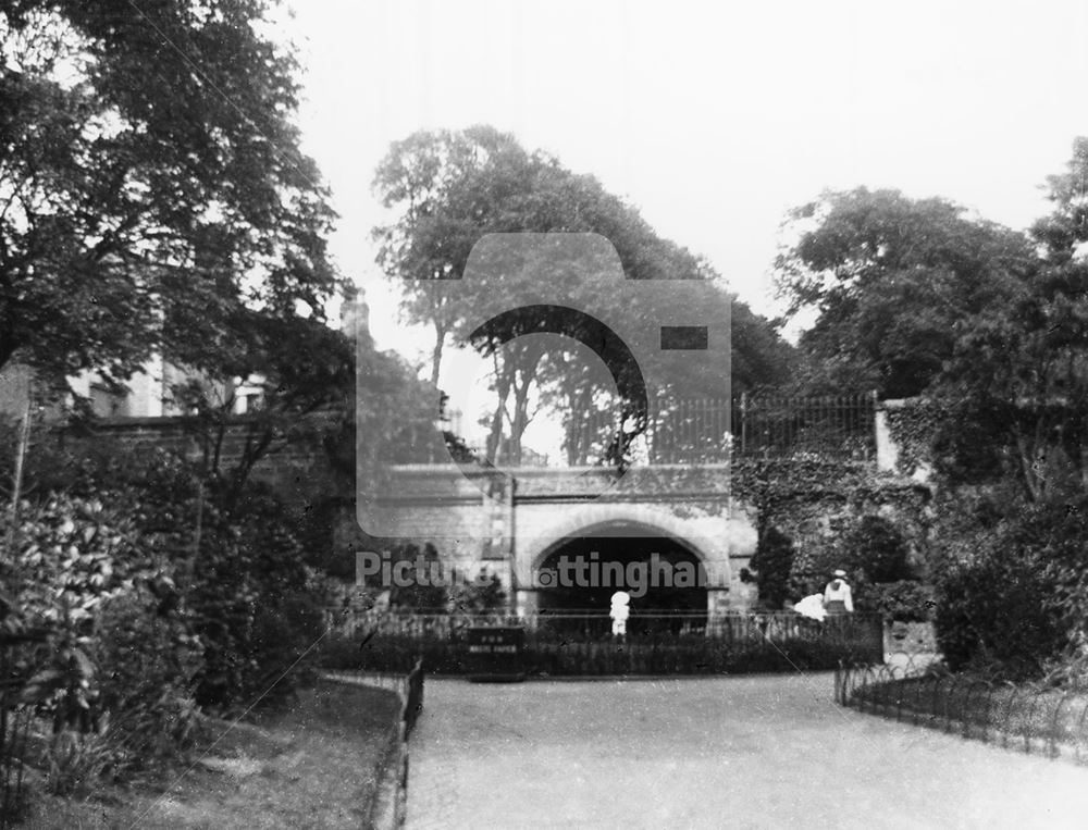 The tunnel bridge under Addison Street, c 1895