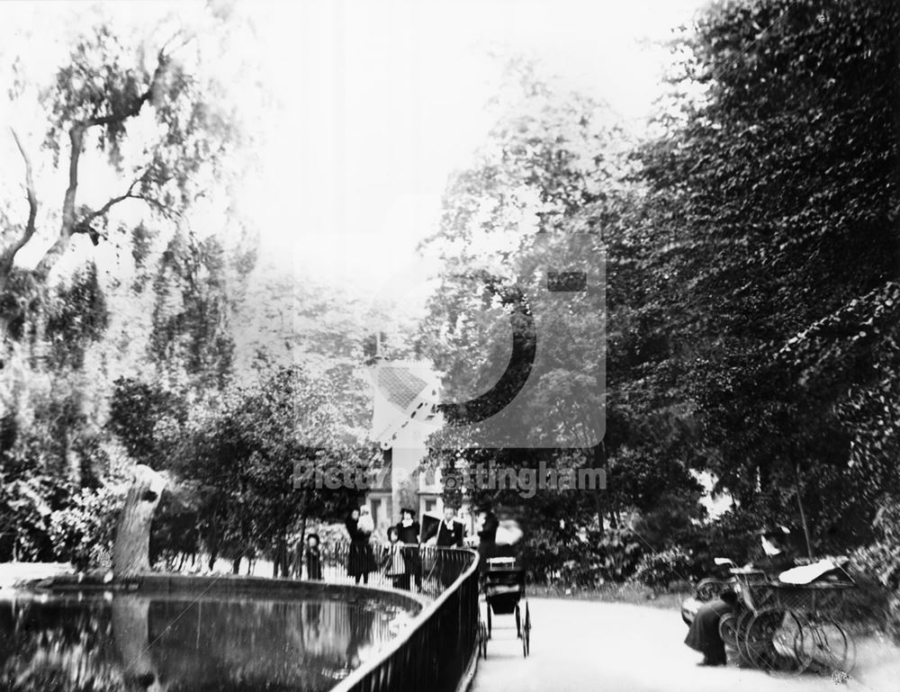 The Lake, Arboretum, c 1895