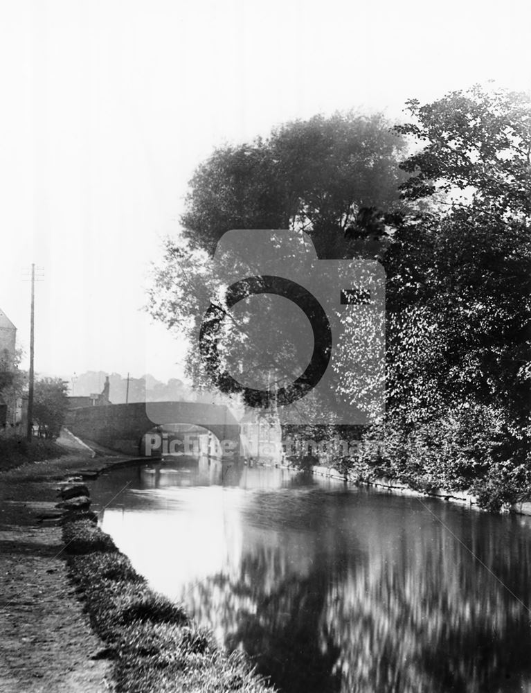 Nottingham Canal at Lenton, Nottingham, c 1895