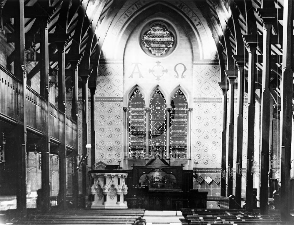 Unknown Church Interior, Nottingham?, c 1898