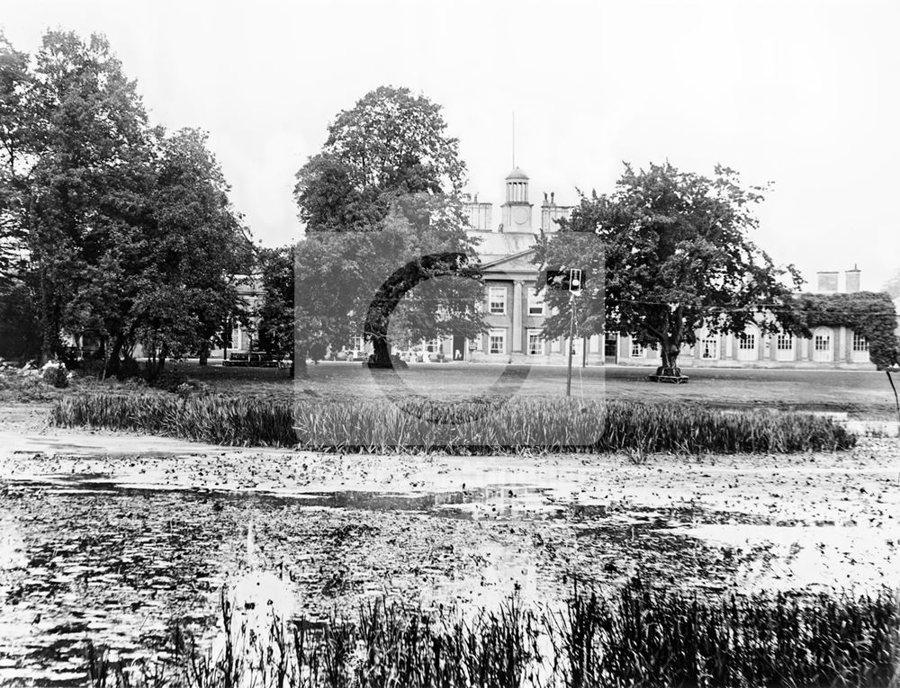 Colwick Hall and lake, Colwick, Nottingham, c 1895