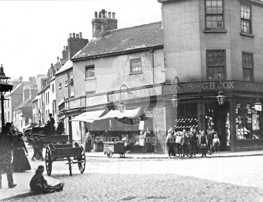 Cox's Corner, 35-37 Charlotte Street, Nottingham, c 1895