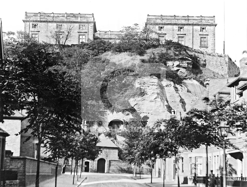 Nottingham Castle, c 1895