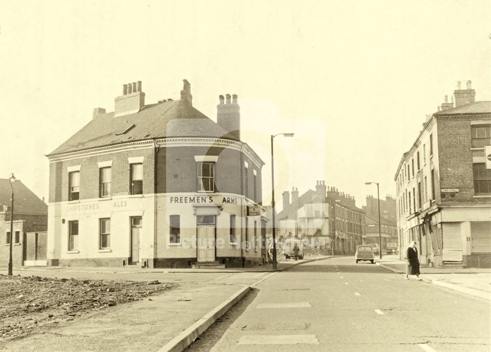 Freeman's Arms, Alfred Street Central, St. Ann's, Nottingham, 1970