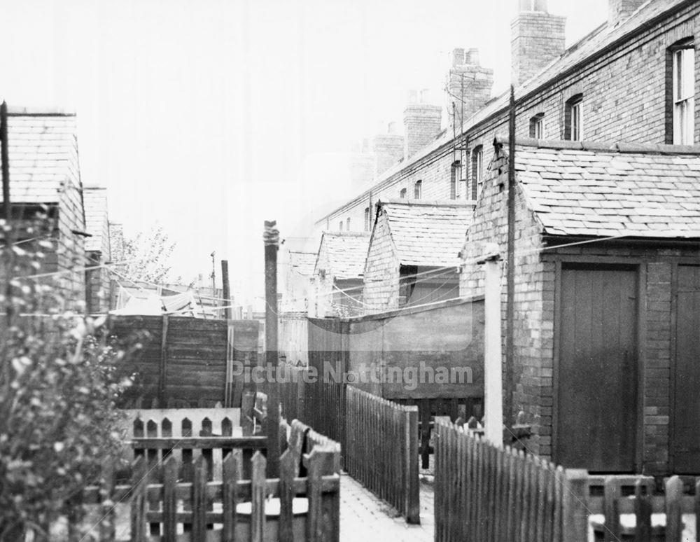 Rear of Allport Street, Meadows, 1972