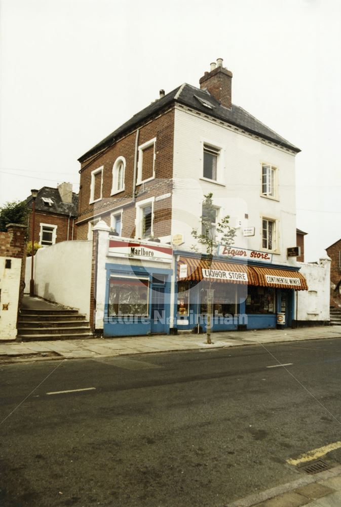 Colville Villas from North Sherwood Street, Nottingham, 1983