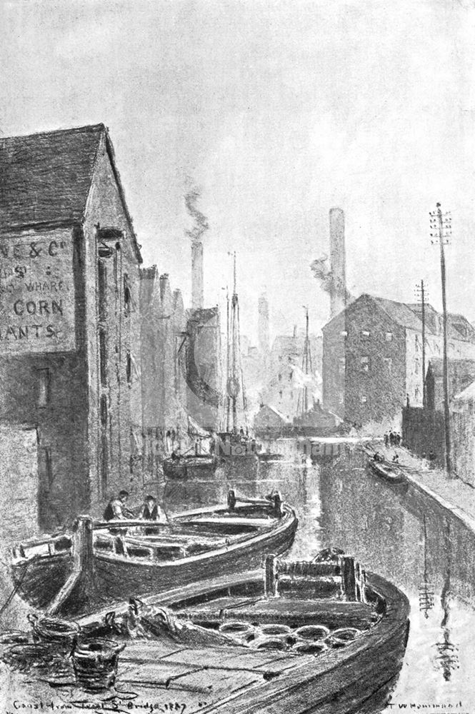 The Canal, from Trent Street Bridge, Trent Street, Nottingham, 1887