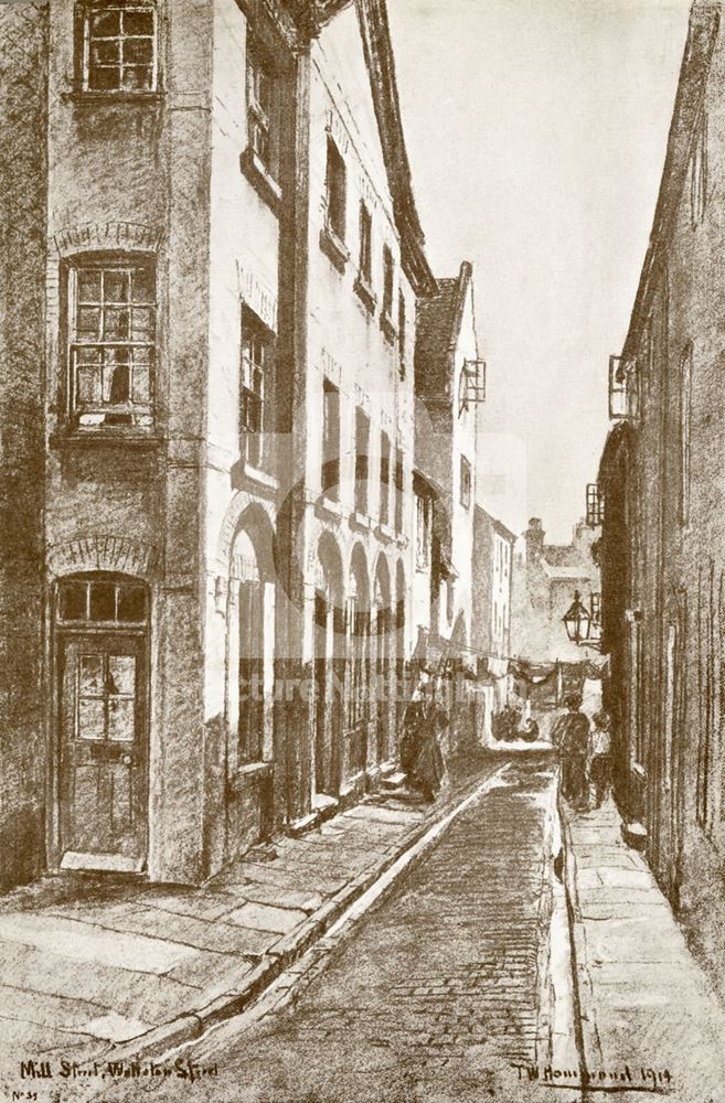 Mill Street (Bow Street), Wollaton Street, Nottingham, 1914