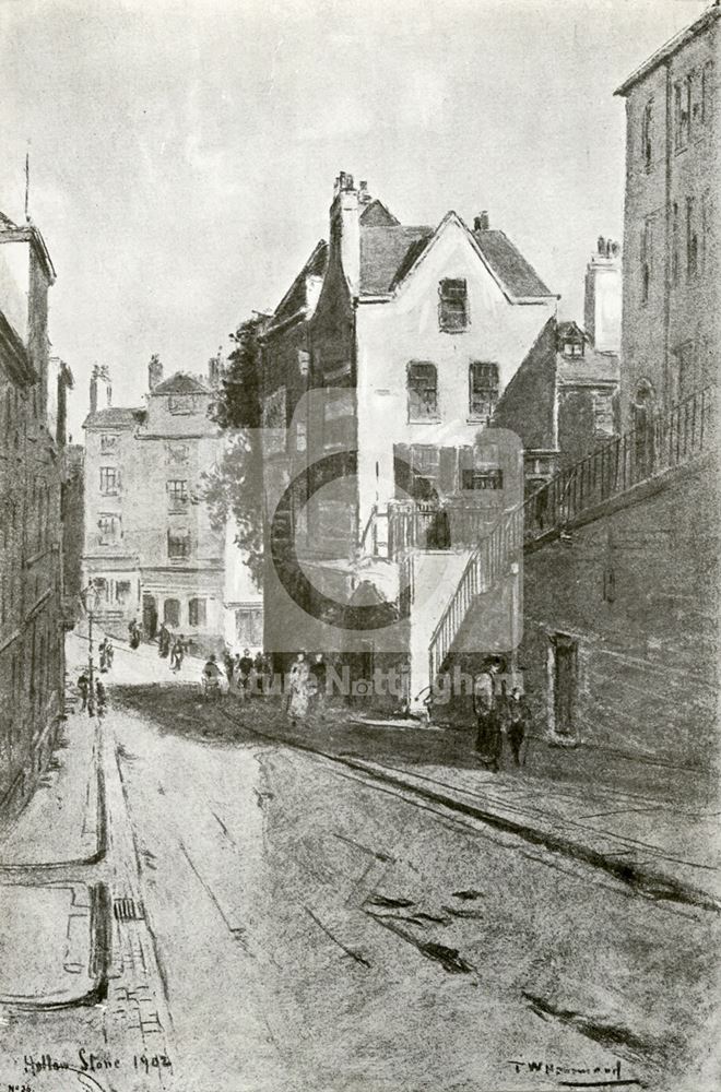 Hollow Stone, Lace Market, Nottingham, 1902