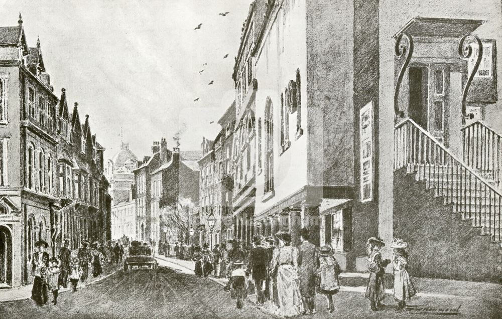 High Pavement, Lace Market, Nottingham, 1895