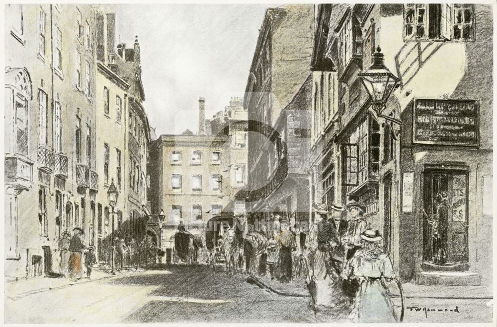 Middle Pavement, Nottingham, 1900