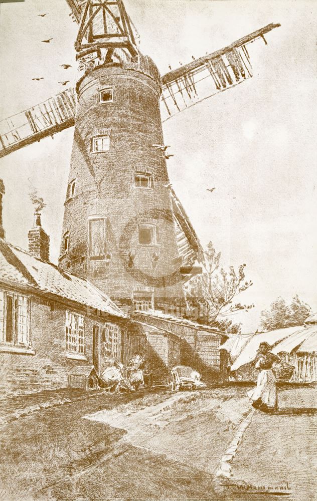 Windmill, Windmill Lane, Sneinton, Nottingham, 1890