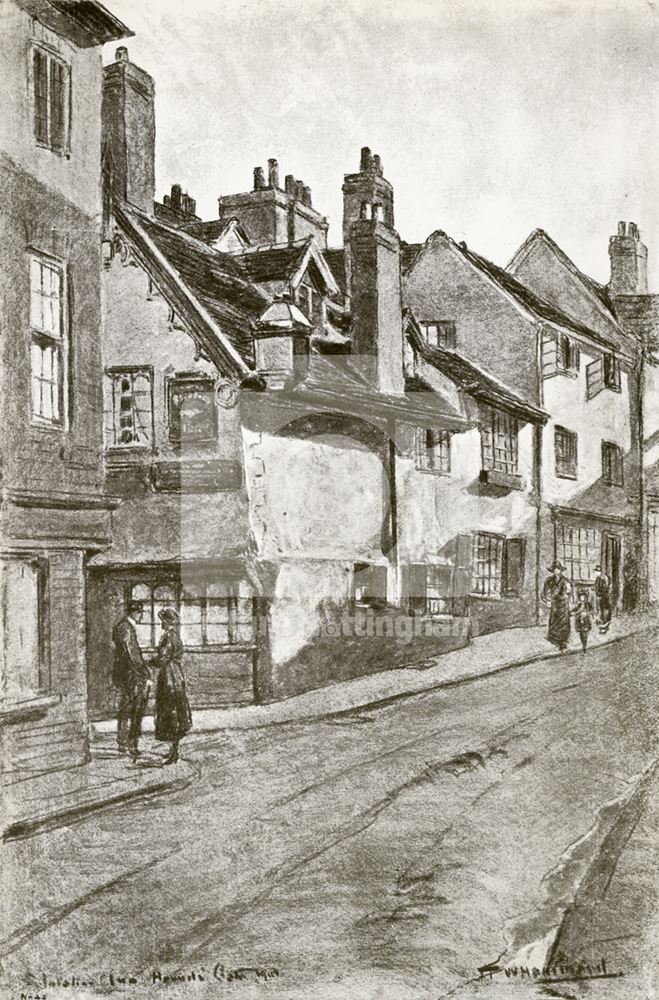 Salutation Inn, Hounds Gate, Nottingham, 1911