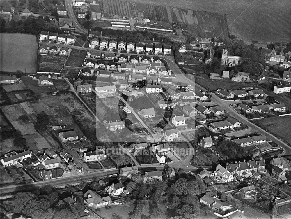 Aerial view of Lambley, 1972