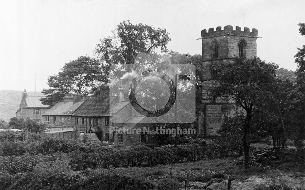 Holy Trinity Church and cottages, Church Street, Lambley