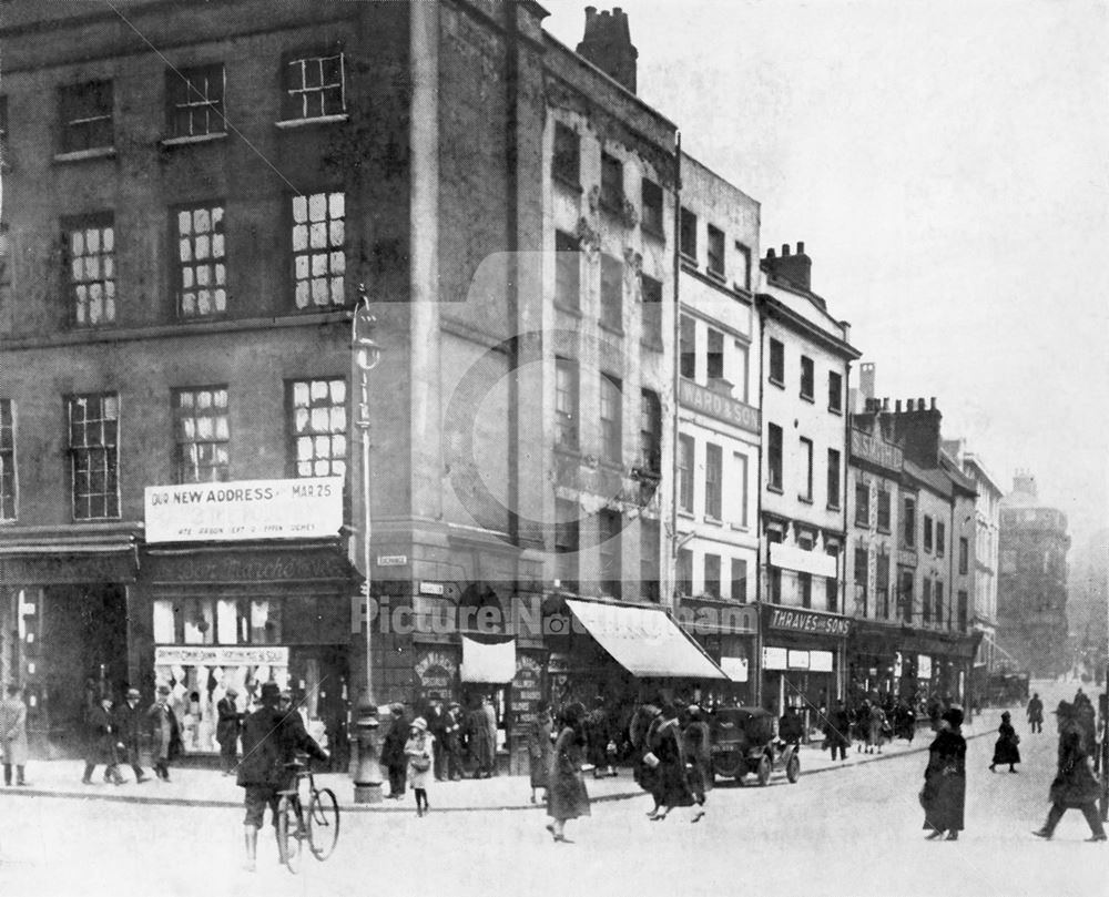 Exchange Row - Cheapside, Nottingham, 1927