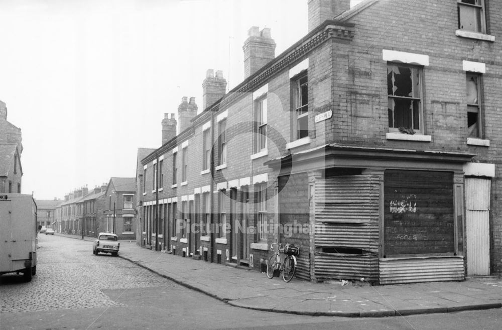 Clapham Street, Radford, Nottingham, 1975