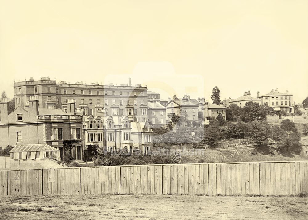 Clinton Terrace, The Park, Nottingham, c 1870